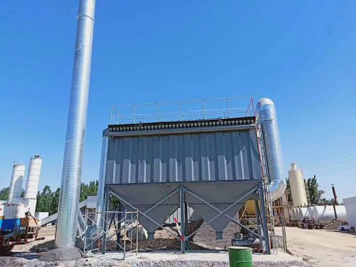 甘肅慶陽400平米干式布袋除塵器試機(jī)成功，投入使用，排放達(dá)標(biāo)
